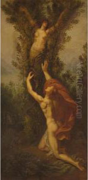 Apollo And Daphne Oil Painting by Armand Point