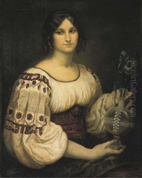 Portrait De Mademoiselle Gouverneur Oil Painting by Armand Point