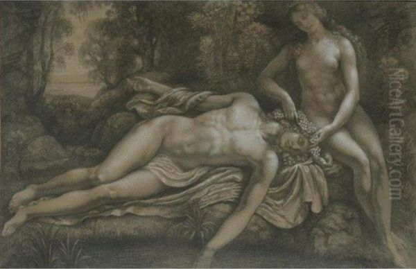 Narcisse Et Echo Oil Painting by Armand Point