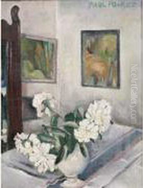 Bouquet De Fleurs Dans Un Interieur Oil Painting by Paul Poiret