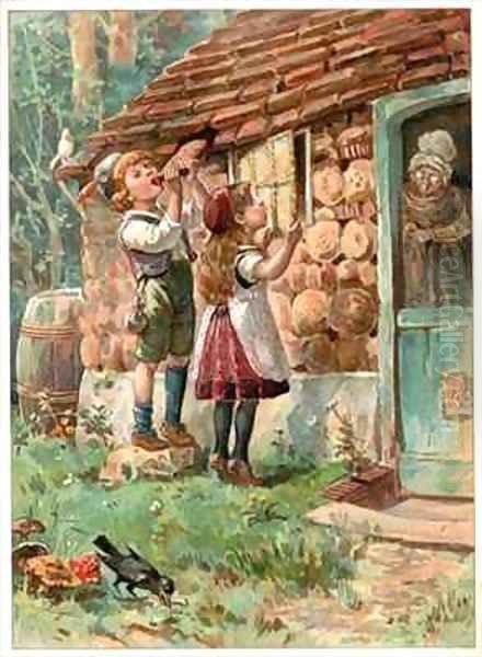 Hansel and Gretel Oil Painting by Ambrose Dudley