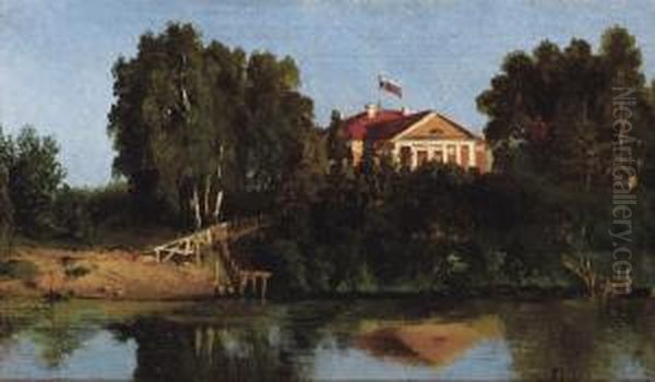 Landscape With House Oil Painting by Vasily Polenov