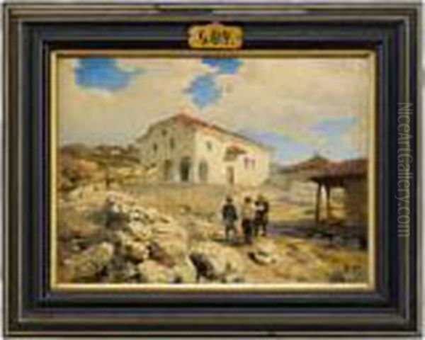 A Church In The Balkans Oil Painting by Vasily Polenov