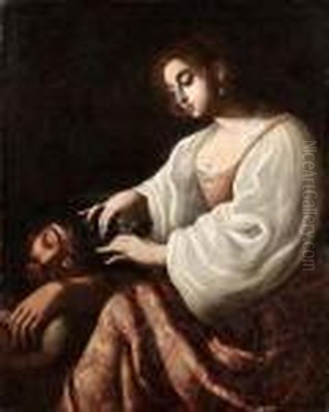 Sansone E Dalila Oil Painting by Polidoro Da Caravaggio (Caldara)