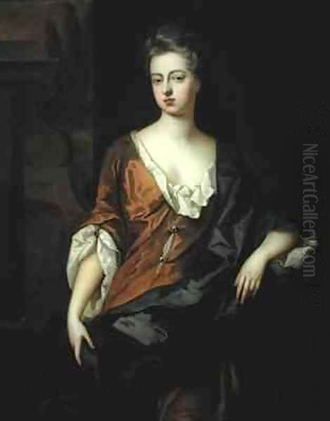 Portrait of Rachel Russell 1674-1725 Duchess of Devonshire Oil Painting by Michael Dahl