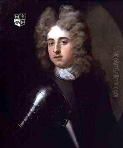 Portrait of John Shorter of Bybrook Kent 1684-1746 elder brother of Catherine Lady Walpole Oil Painting by Michael Dahl