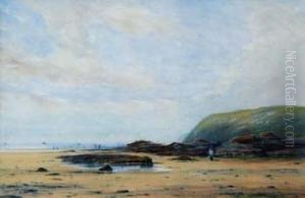 Coastal View Oil Painting by Albert Pollitt