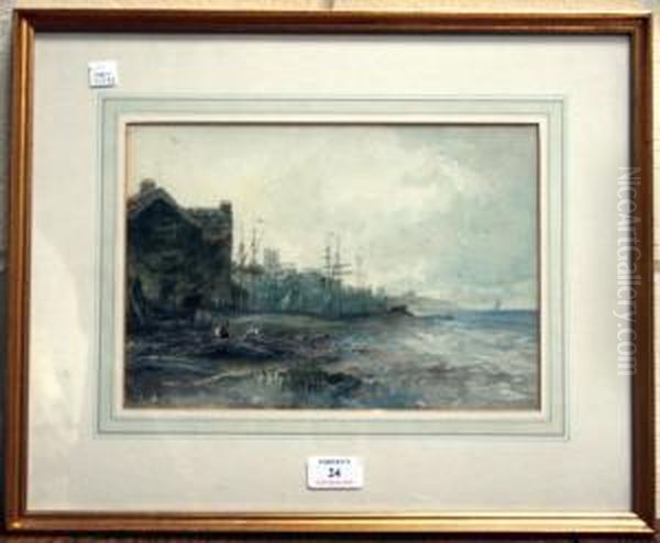 East Hartlepool Oil Painting by Albert Pollitt