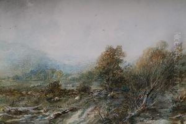 Roewen Near Conway Oil Painting by Albert Pollitt