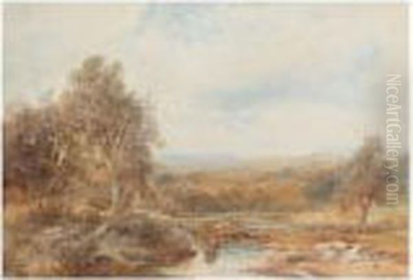 Little Budworth, Near Chester; Lledr Valley, N. Wales Oil Painting by Albert Pollitt