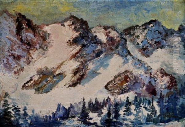 Zimne Tatry Oil Painting by Karol Polonyi