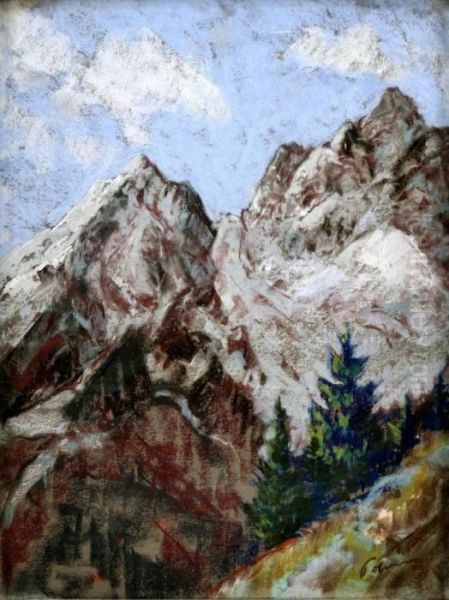 Tatry Oil Painting by Karol Polonyi