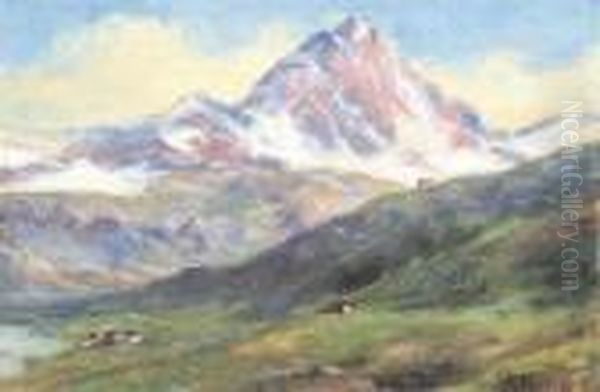 Paesaggio Montano Oil Painting by Silvio Poma