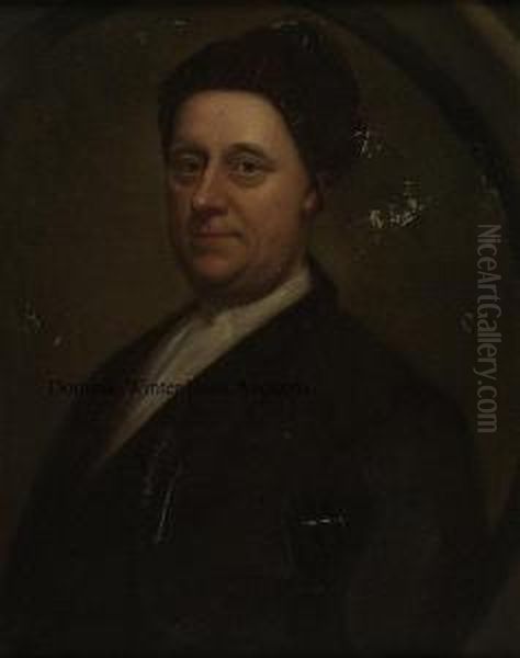 Portrait Of A Gentleman In Velvet Oil Painting by Arthur Pond