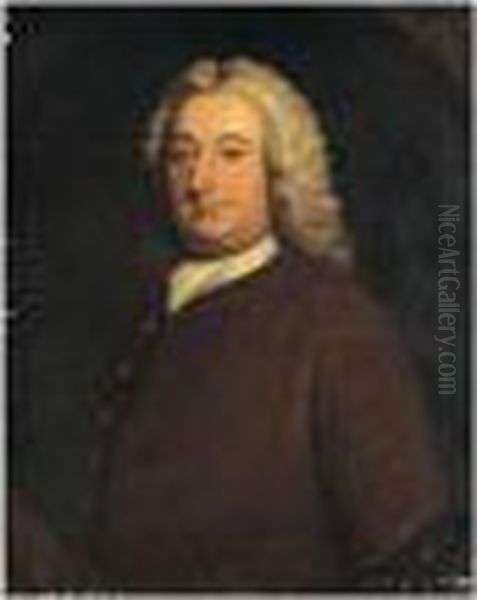 Portrait Of Sir William Milner, Bt., High Sheriff Of Yorkshire Oil Painting by Arthur Pond