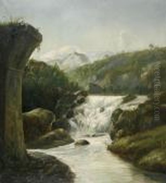 Cascada. Oil Painting by Jaume Pons Marti