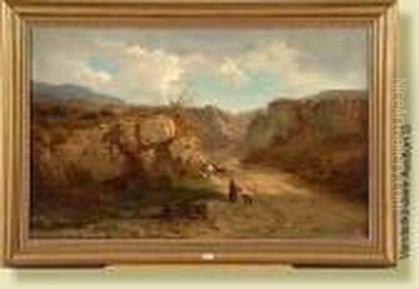 Paysage Anime Oil Painting by Antoine Ponthus-Cinier