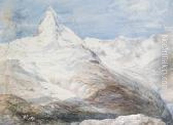 View Of The Matterhorn Oil Painting by James Poole