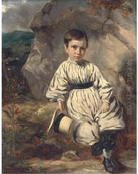 The Young Laird; And The Orphan Oil Painting by Paul Falconer Poole