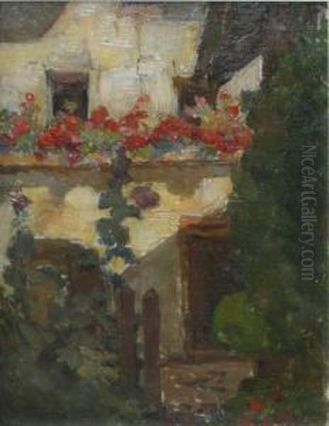 Balconulcu Muscate Oil Painting by Stefan Popescu