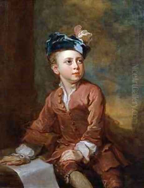 Portrait of a Young Boy Oil Painting by Bartholomew Dandridge