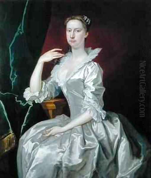 Portrait of Mrs Elizabeth Ingram Oil Painting by Bartholomew Dandridge