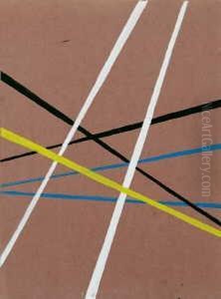 De Lignes Oil Painting by Lyubov Popova