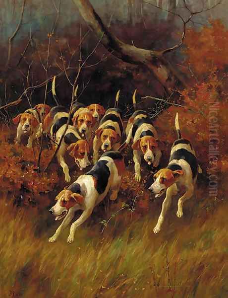 On the scent Oil Painting by Alfred Duke