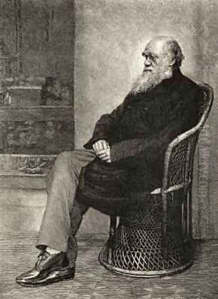 Charles Darwin Oil Painting by Darwin, Captain L.