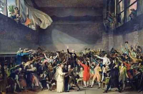 The Tennis Court Oath 2 Oil Painting by Jacques Louis David