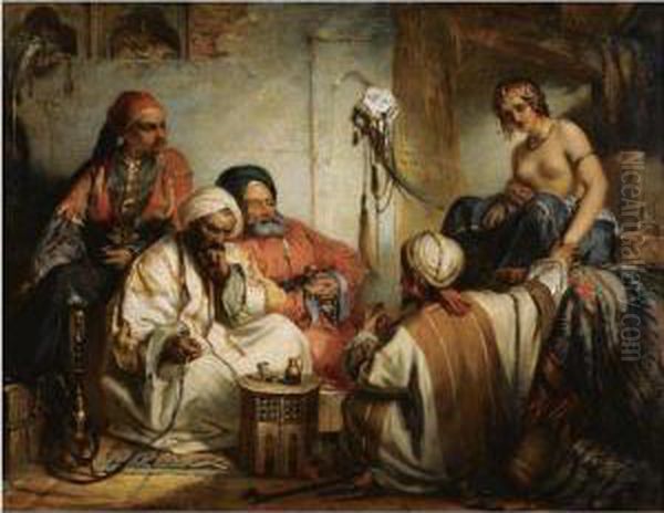 The Slave Market Oil Painting by Jean-Francois Portaels