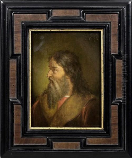 Kabinettbild Mitbrustportrait Eines Bartigen Mannes Im Profil Oil Painting by Jean-Francois Portaels