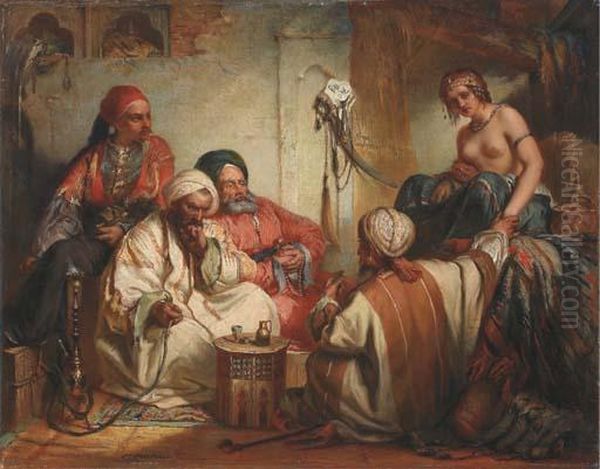 The Slave Market Oil Painting by Jean-Francois Portaels