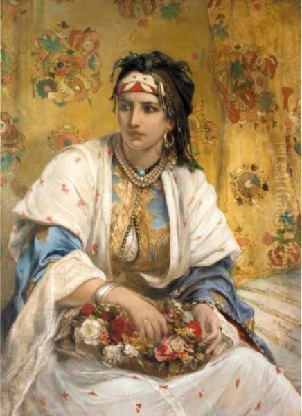 Jeune Orientale Oil Painting by Jean-Francois Portaels