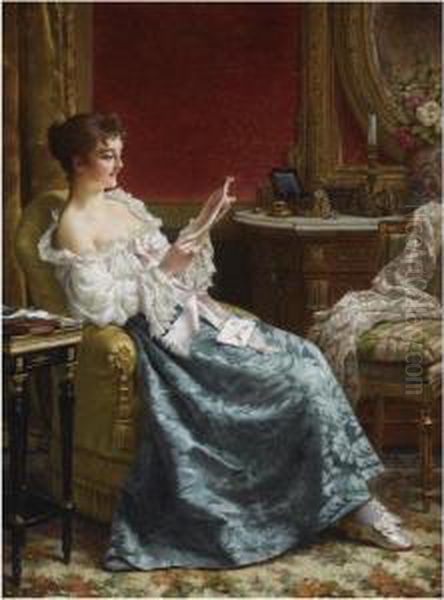 The Love Letter Oil Painting by Jan Frederik Pieter Portielje