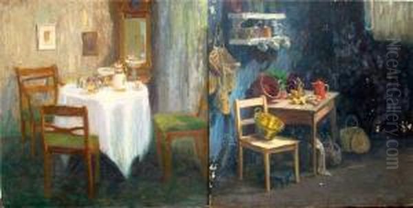 3 Olgemalde Oil Painting by Rudolf Possin