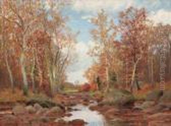 ''autumn'' Oil Painting by William Merritt Post