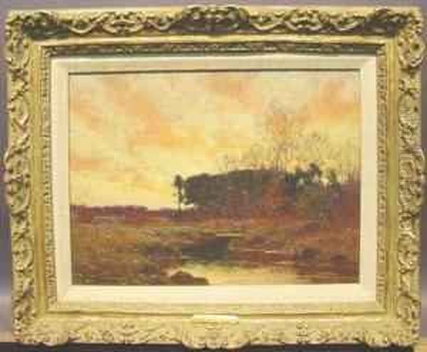 Evening Glow Oil Painting by William Merritt Post