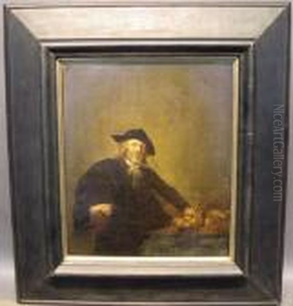 The Moneylender Oil Painting by Hendrick Gerritsz. Pot