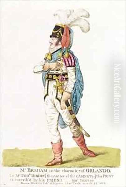 M John Braham 1777-1856 the character of Orlando Oil Painting by Robert Dighton