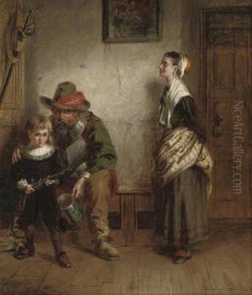 The Young Royalist Oil Painting by Laslett John Pott