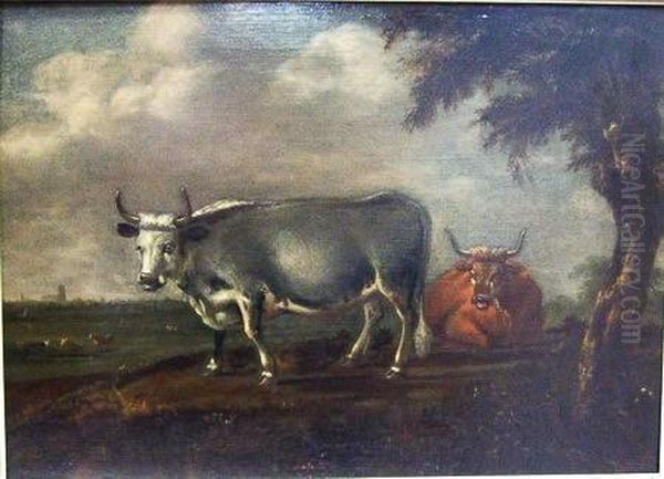 Vaches Oil Painting by Paulus Potter