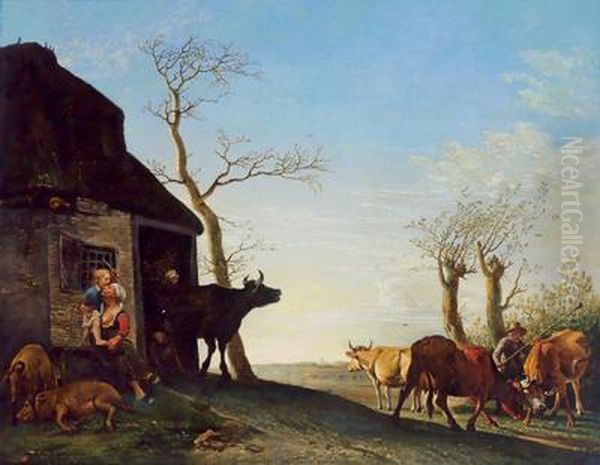 Scena Bucolica Oil Painting by Paulus Potter