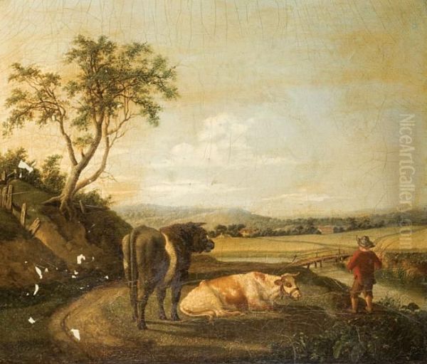 Betail Dans Un Paysage Oil Painting by Paulus Potter