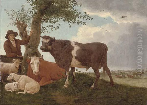 The Bull Oil Painting by Paulus Potter