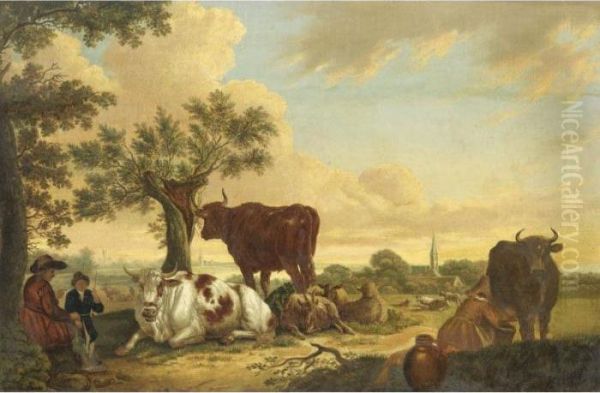 Scena Agreste Oil Painting by Paulus Potter