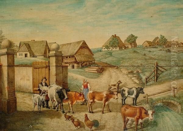 Going To Market Oil Painting by Paulus Potter