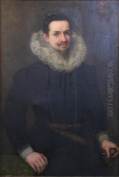 Portrait Of A Nobleman Oil Painting by Frans Pourbus