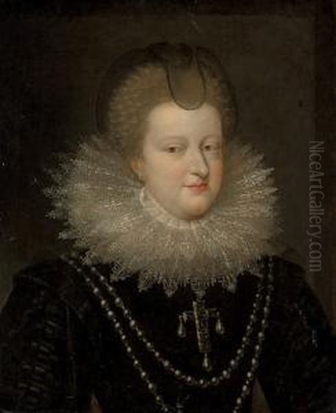 Portrait Of A Lady Oil Painting by Frans Pourbus the younger