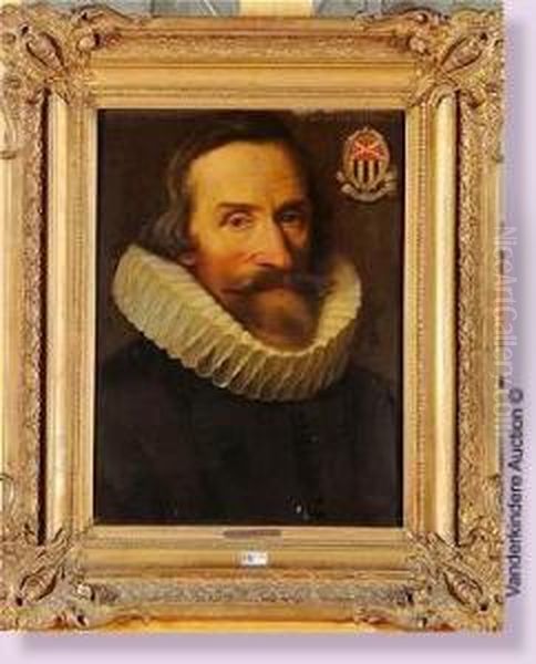 Portrait De Gregorius Van Dormael Oil Painting by Frans Pourbus the younger